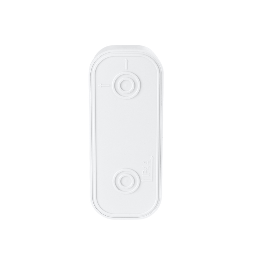 Campanello wireless con spina integrata 230V + 2x bottone 2xCR2032 IP44 bianco