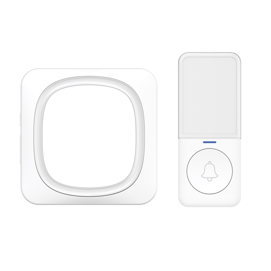 Campanello wireless con illuminazione a LED 230V/1xCR2032 IP56 bianco