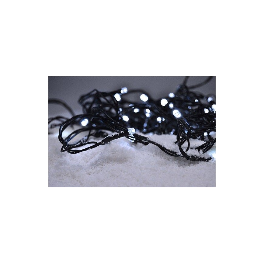 LED Catena natalizia da esterno 300xLED/8 funzioni 35m IP44 bianco freddo