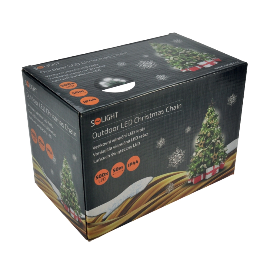Catena natalizia LED da esterno 500xLED/230V 50m IP44 bianco freddo