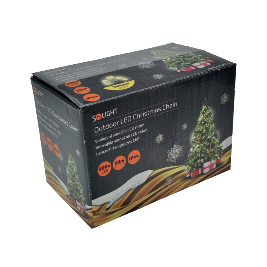 Catena natalizia LED da esterno 500xLED/230V 50m IP44 bianco caldo