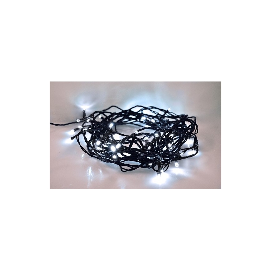 Catena natalizia LED 200xLED/8 funzioni 15m IP44 bianco freddo