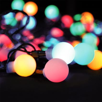 Catena natalizia LED RGB dimmerabile da esterno 10m 100xLED/230V + telecomando