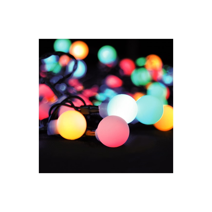 Catena natalizia LED RGB dimmerabile da esterno 10m 100xLED/230V + telecomando