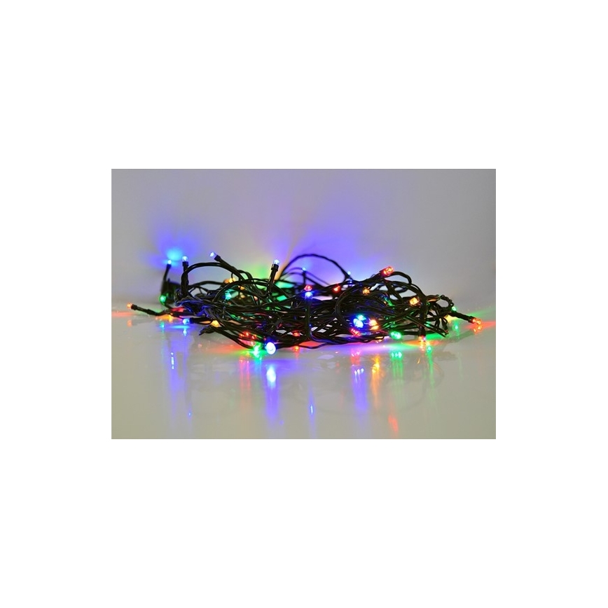 Catena natalizia LED da esterno 100xLED/230V 10m IP44 multicolore
