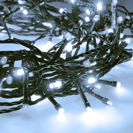 Catena luminosa LED per esterni 100xLED/8 funzioni 13m IP44 bianco freddo