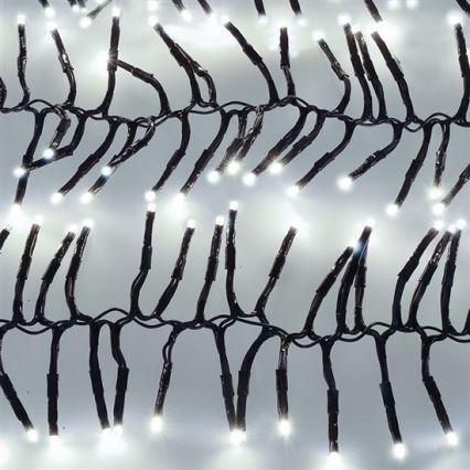 Catena luminosa LED per esterni 576 LED/8 funzioni, 8 m, IP44, bianco freddo + telecomando