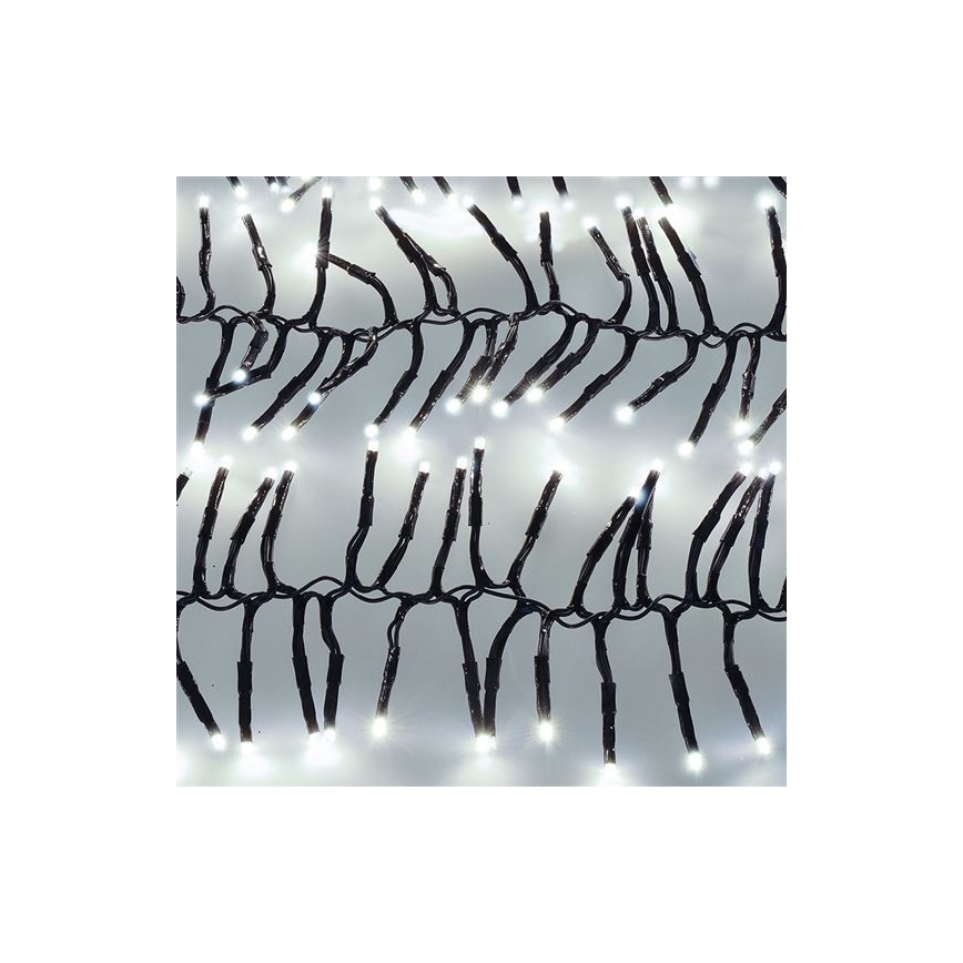 Catena luminosa LED per esterni 576 LED/8 funzioni, 8 m, IP44, bianco freddo + telecomando