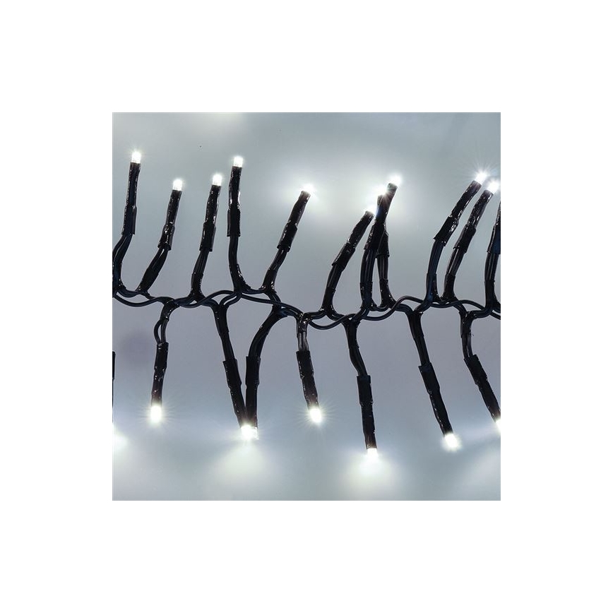 Catena luminosa LED per esterni 576 LED/8 funzioni, 8 m, IP44, bianco freddo + telecomando