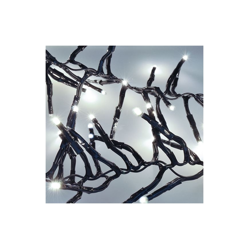 Catena luminosa LED per esterni 576 LED/8 funzioni, 8 m, IP44, bianco freddo + telecomando