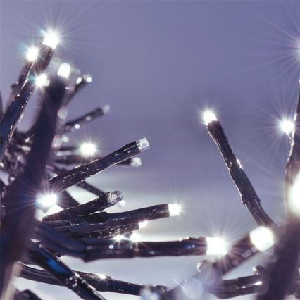 Catena luminosa LED per esterni 576 LED/8 funzioni, 8 m, IP44, bianco freddo + telecomando