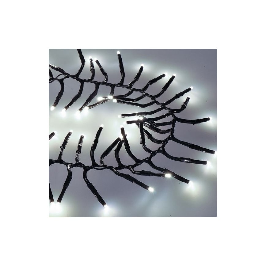 Catena natalizia LED 576xLED/8 funzioni 8m IP44 bianco freddo + TC