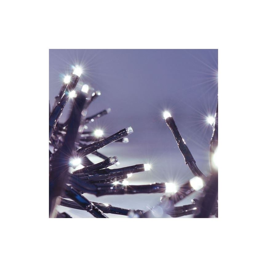Catena natalizia LED 576xLED/8 funzioni 8m IP44 bianco freddo + TC