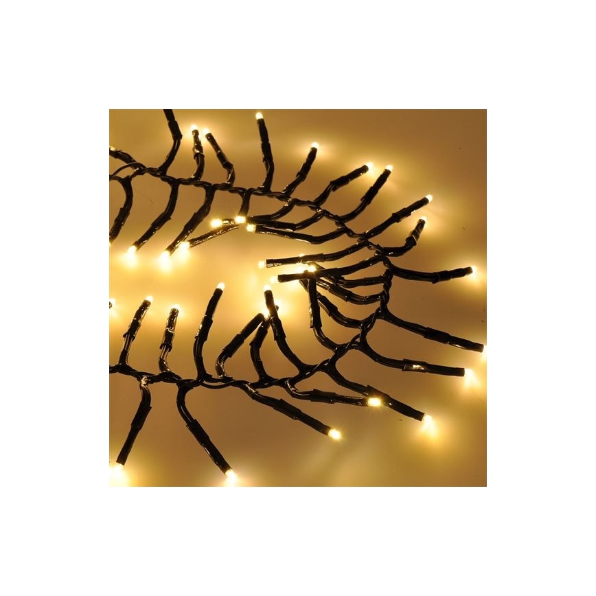 Catena natalizia LED da esterno 576xLED/8 funzioni 8m IP44 bianco caldo + Telecomando