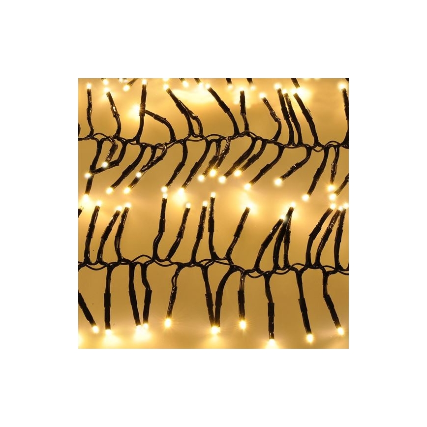 Catena natalizia LED da esterno 576xLED/8 funzioni 8m IP44 bianco caldo + Telecomando
