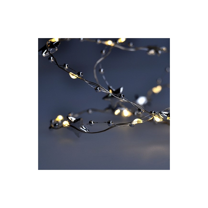 Catena natalizia LED 1 m 20xLED/2xAA