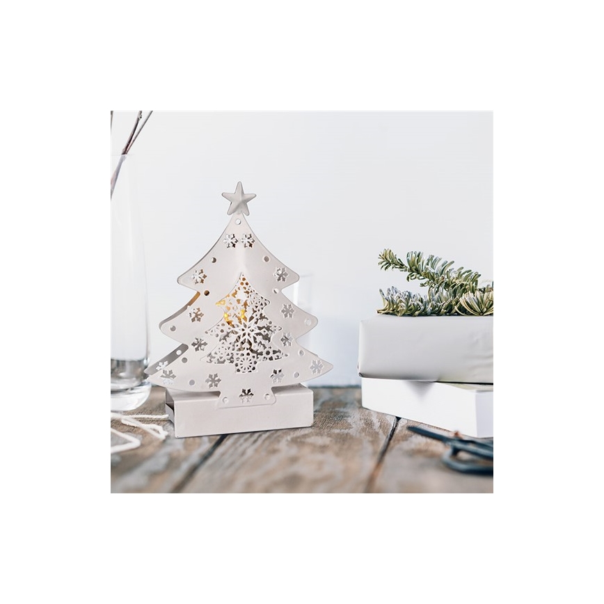 Decorazione natalizia a LED — alimentazione 2xAA