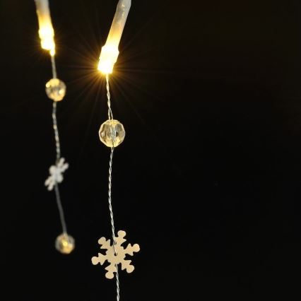 Catena luminosa a LED 20xLED/2xAA 2m bianco caldo