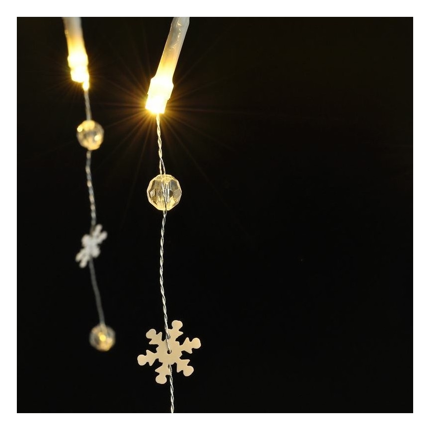 Catena luminosa a LED 20xLED/2xAA 2m bianco caldo