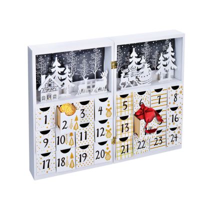 Calendario dell'Avvento a LED LED/2xAAA