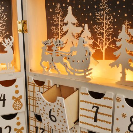 Calendario dell'Avvento a LED LED/2xAAA