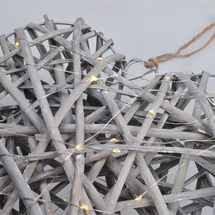 Decorazione natalizia LED LED/2xrattan AA