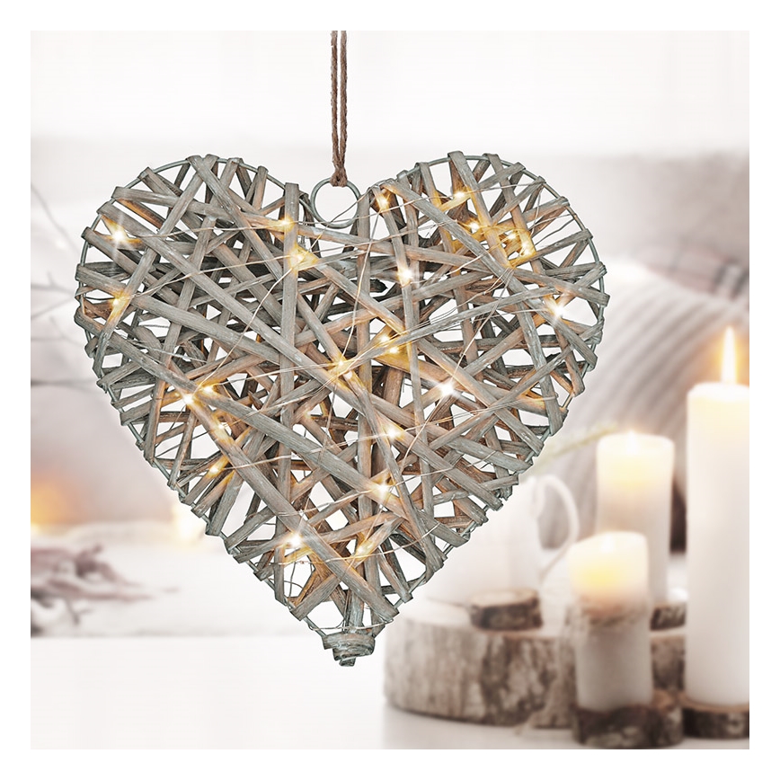 Decorazione natalizia LED LED/2xrattan AA