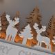 Decorazione natalizia LED LED/2xAA foresta con cervi