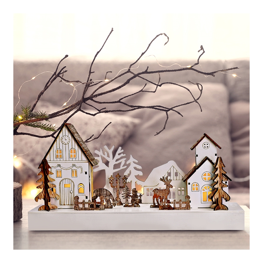 Decorazione natalizia LED LED/2xAA bianco caldo