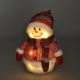 Decorazione natalizia LED LED/3xAA pupazzo di neve