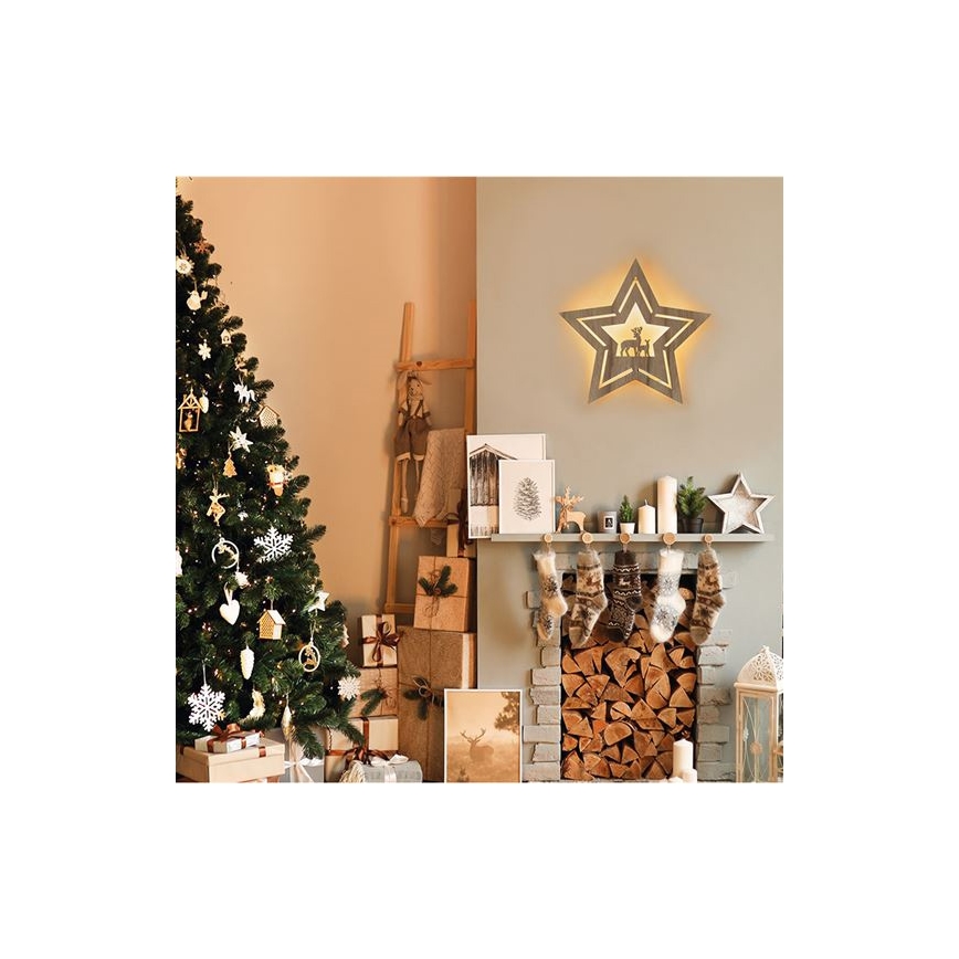Decorazione natalizia LED LED/2xAA stella