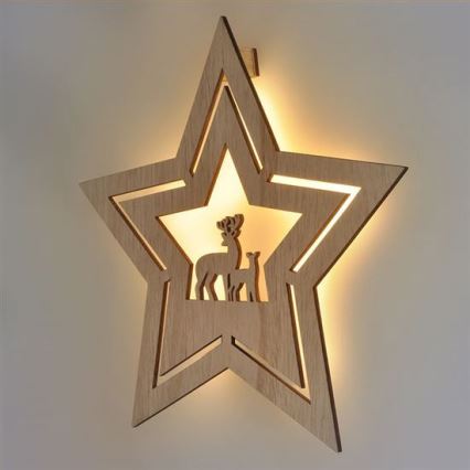 Decorazione natalizia LED LED/2xAA stella