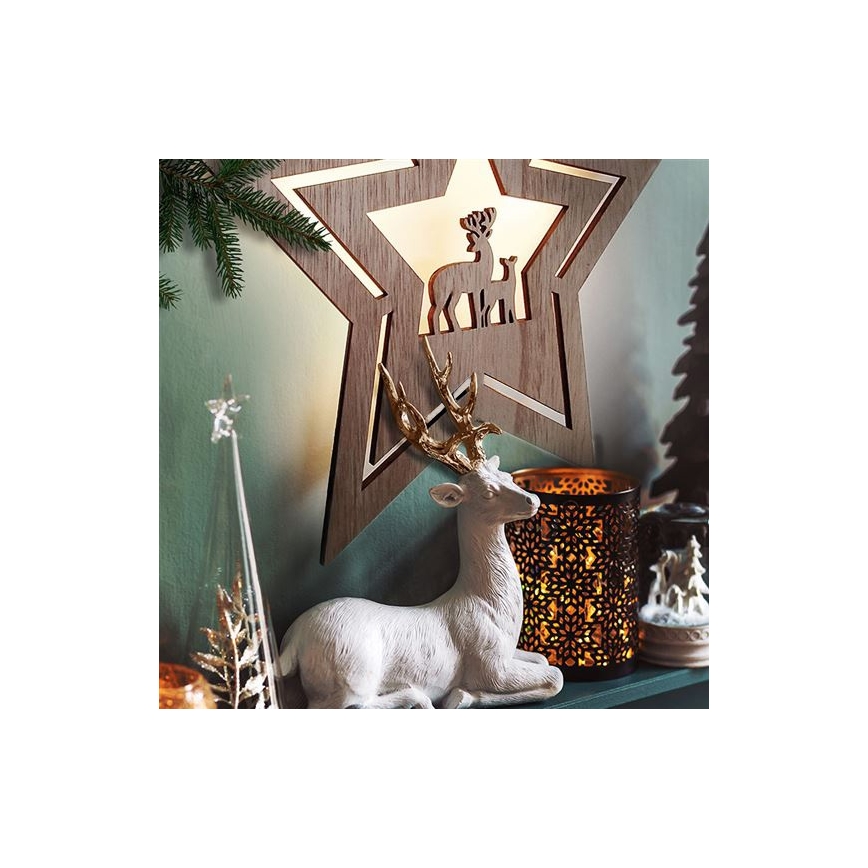 Decorazione natalizia LED LED/2xAA stella