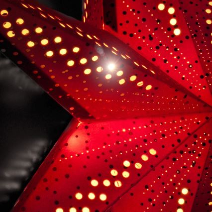 Decorazione natalizia a LED a forma di stella, 60 cm, 2xAA