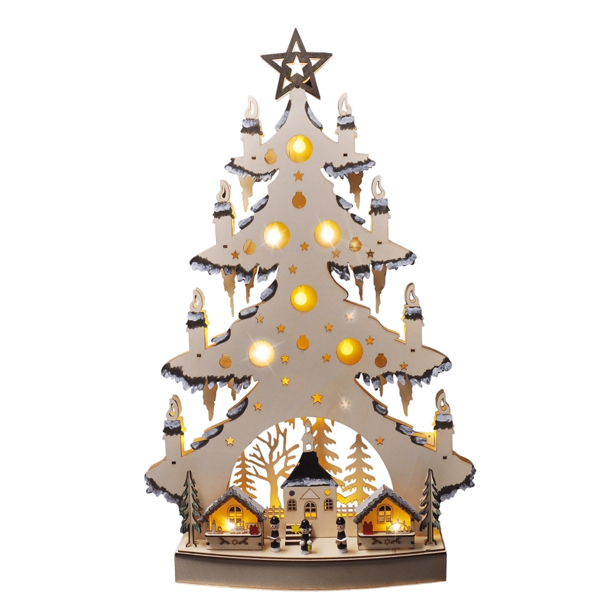 Decorazione natalizia LED LED/2xAA/bianco caldo albero