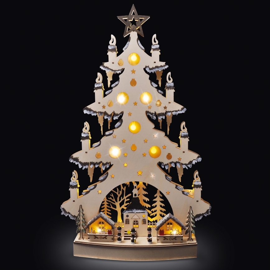 Decorazione natalizia LED LED/2xAA/bianco caldo albero