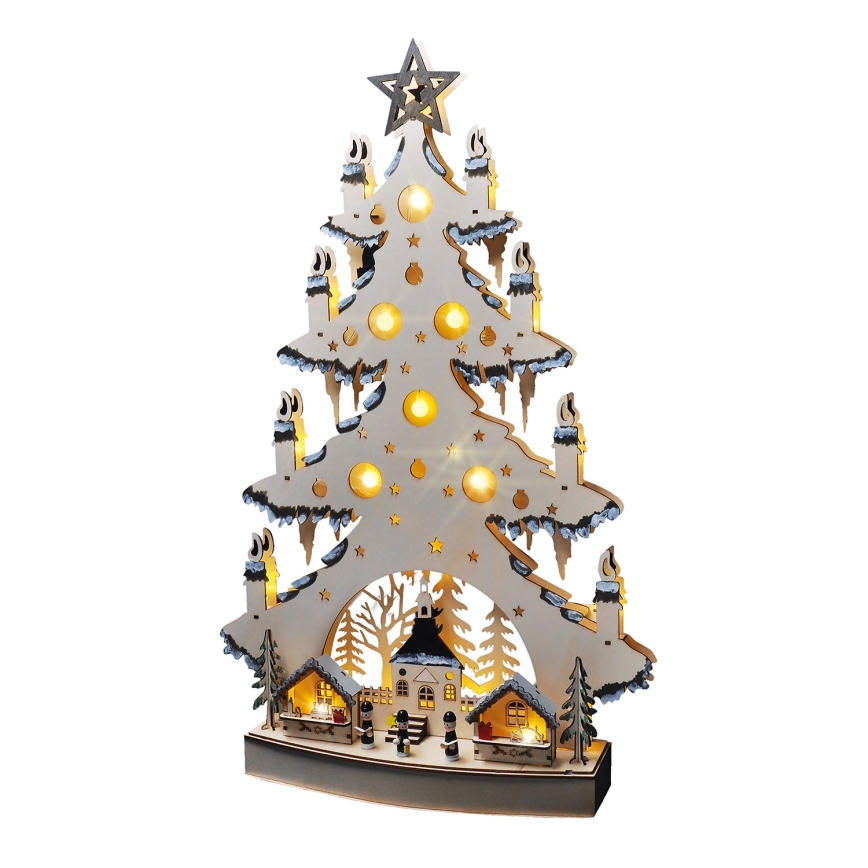 Decorazione natalizia LED LED/2xAA/bianco caldo albero