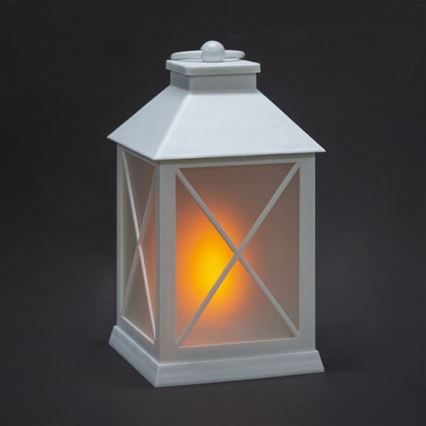 Lanterna natalizia a LED, 2xAA, bianco caldo