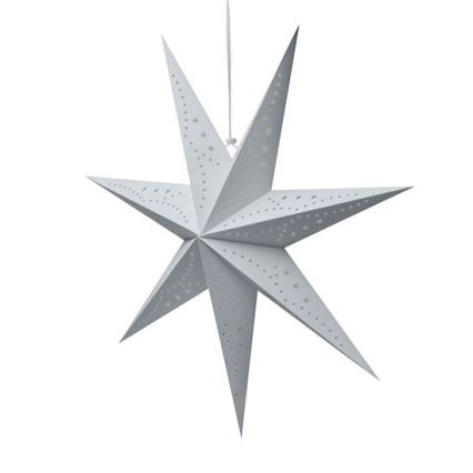 Decorazione natalizia LED 20xLED/2xAA, stella argentata, luce bianco caldo