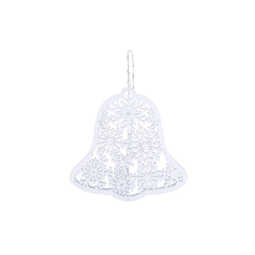 Campanellino natalizio a LED 9xLED/2xAA, luce calda