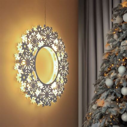 Ghirlanda decorativa natalizia LED 10xLED/2xAA, luce bianco caldo