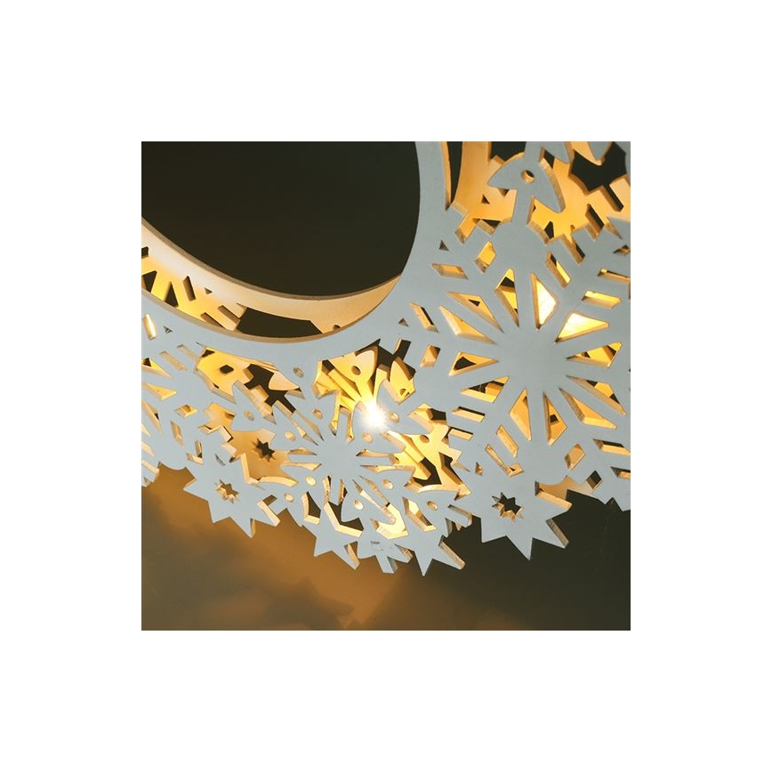 Ghirlanda decorativa natalizia LED 10xLED/2xAA, luce bianco caldo