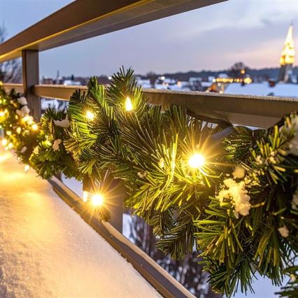 LED decorazione natalizia per esterni GHIRLANDA 80xLED/3xAA 500 cm IP44