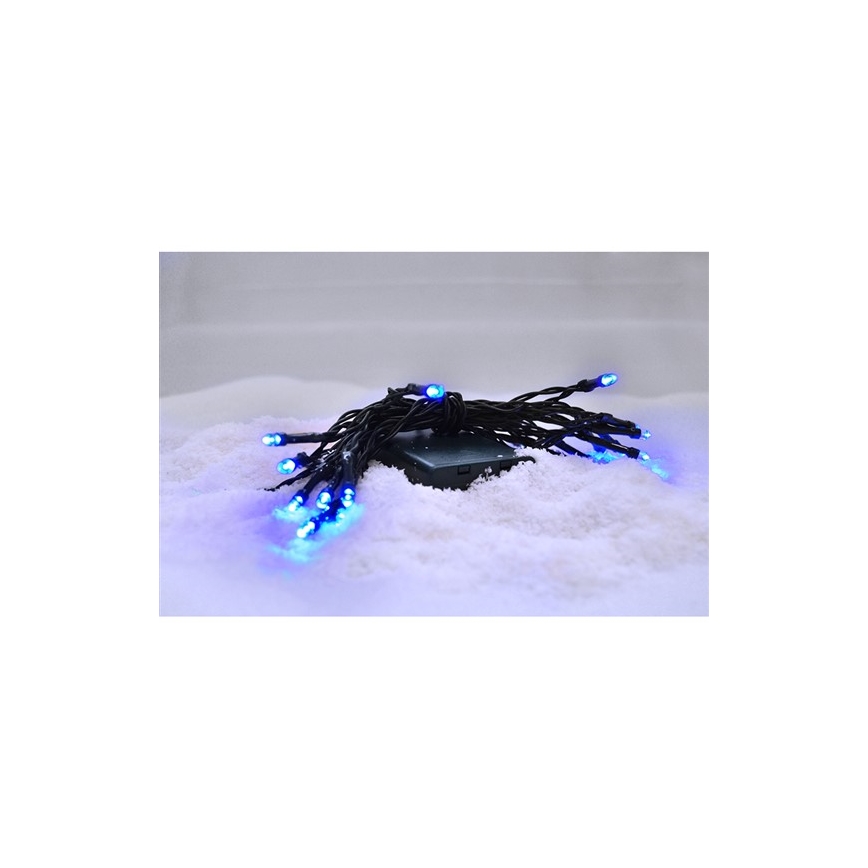 Catena natalizia LED 3m 20xLED/3xAA blu