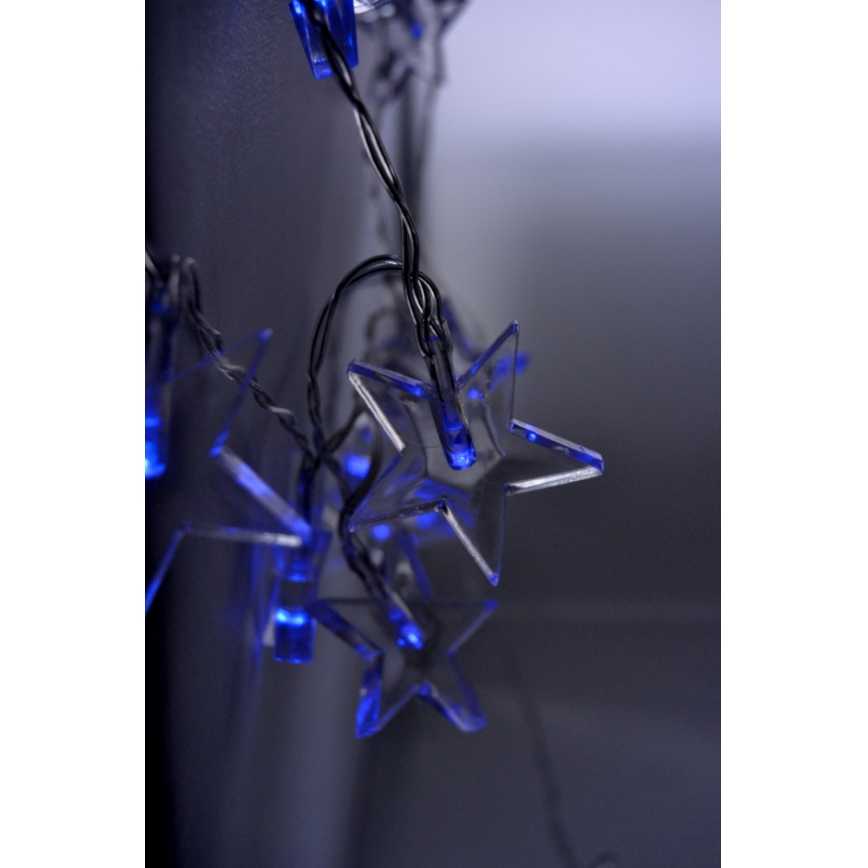 Catena luminosa LED 10xLED/2xAA 2,5 m blu