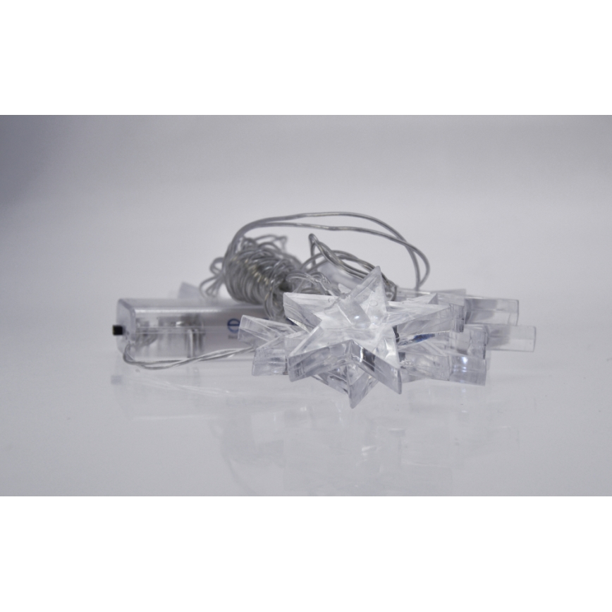Catena luminosa LED natalizia 10xLED/2xAA 2,5 m blu