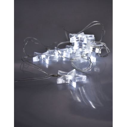 Catena di Natale LED 10xLED/2xAA 2,5m bianco freddo