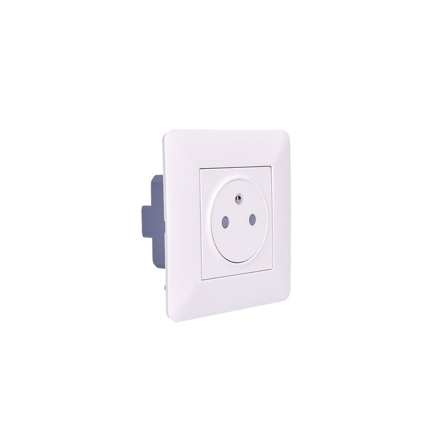 Presa SLIM PUSH, bianca
