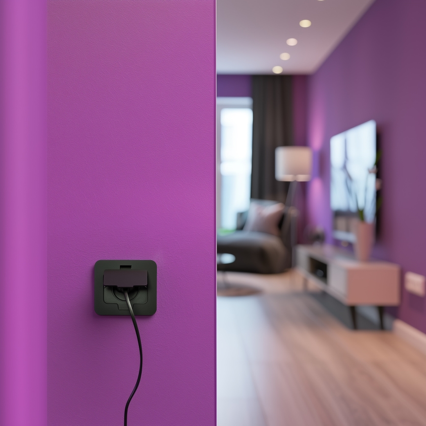 Presa a pavimento da incasso per esterno IP55 nero rettangolare