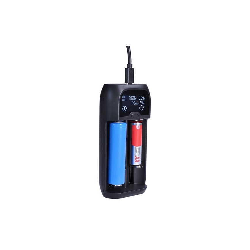 Caricatore di batterie Ni-MH/CD/AA/AAA, Li-Ion
